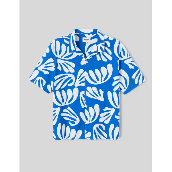 Chemise imprimé ART COLLECTION Bleu foncé