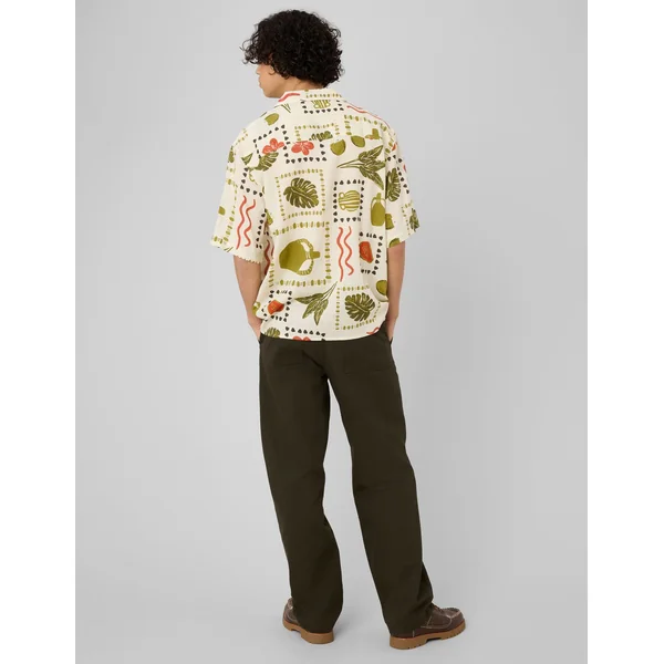 Chemise imprimée Blanc/ Ecru