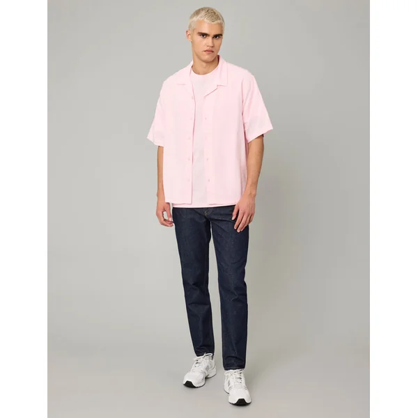 Chemise manches courtes rose Rose pâle
