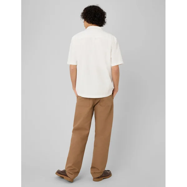 Chemise manches courtes unie Blanc écru