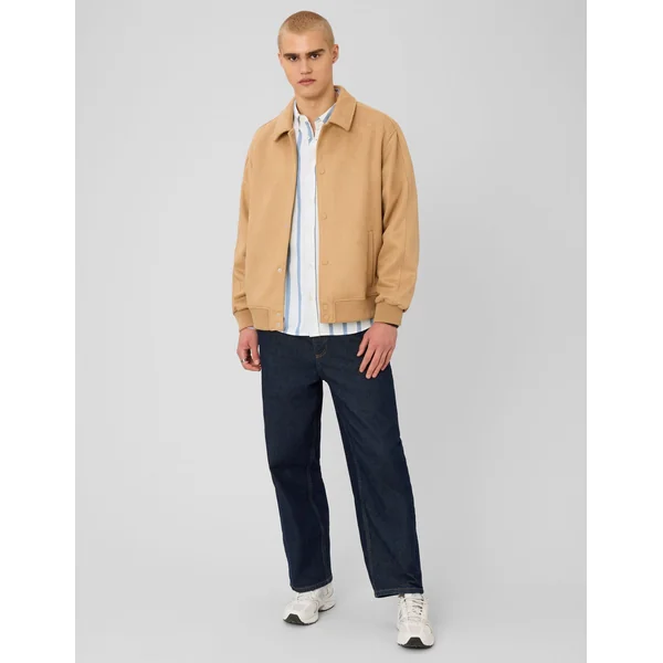 Chemise manches longues rayée Bleu moyen