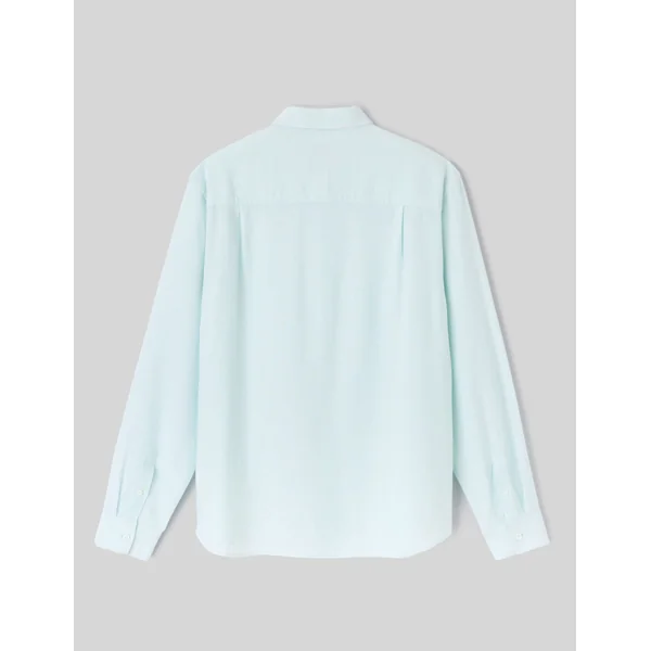 Chemise manches longues viscose lin Menthe