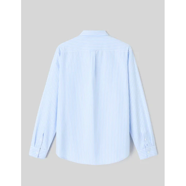 Chemise oxford rayée Bleu clair