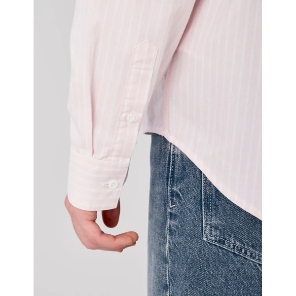 Chemise oxford rayée Rose