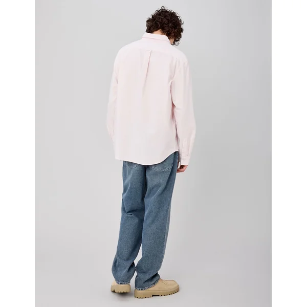 Chemise oxford rayée Rose