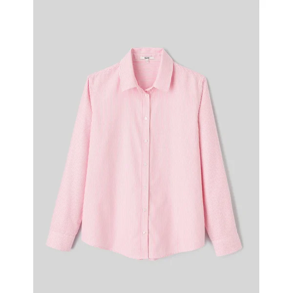 Chemise oxford rayée Rose