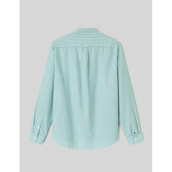 Chemise oxford rayée Vert