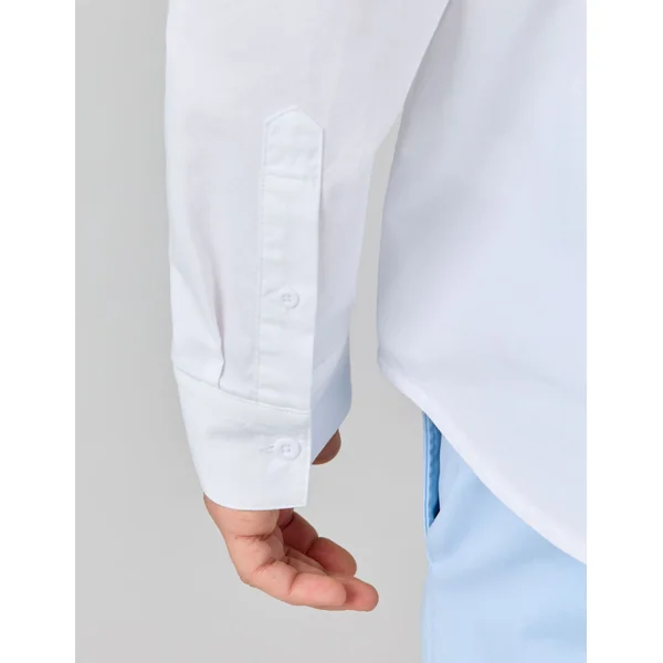 Chemise oxford unie Blanc