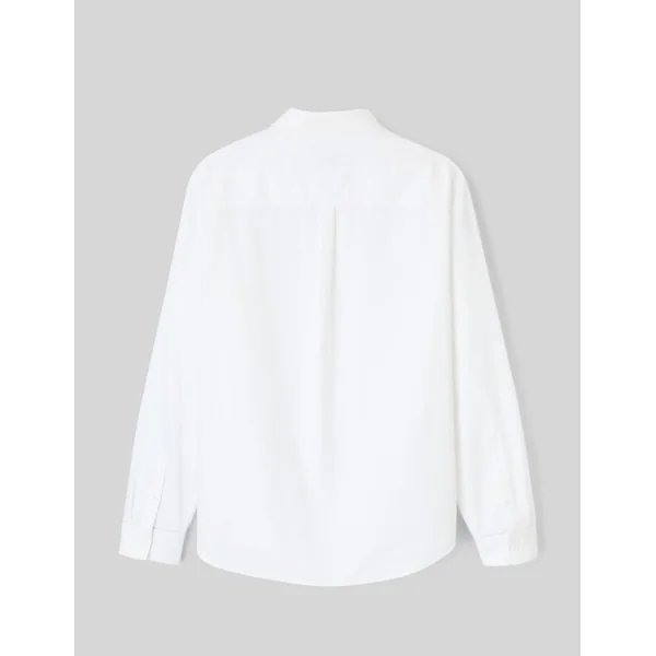 Chemise oxford unie Blanc