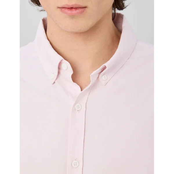 Chemise oxford unie Rose