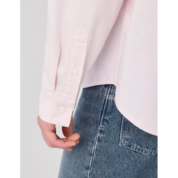 Chemise oxford unie Rose