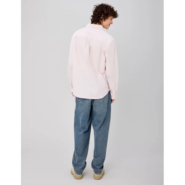 Chemise oxford unie Rose