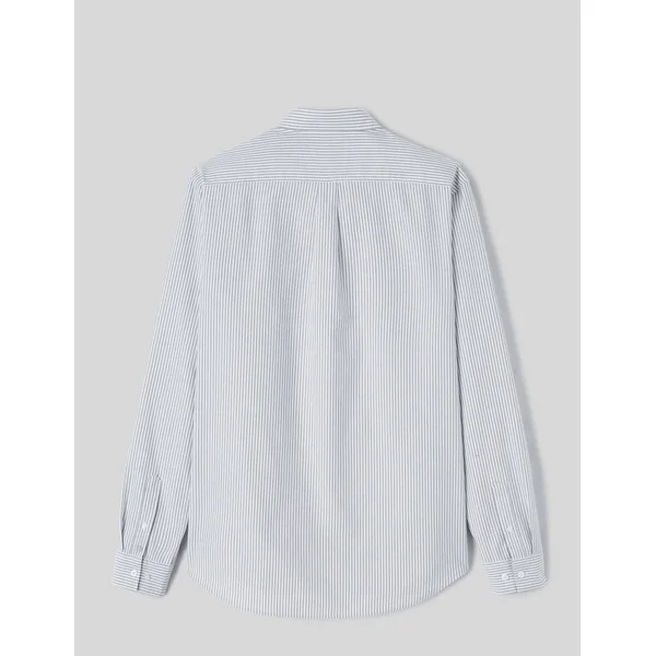 Chemise rayée droite Gris foncé