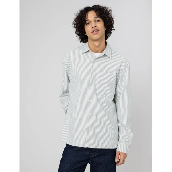 Chemise rayée flanelle Naturel
