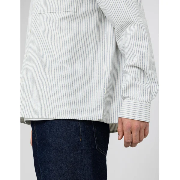 Chemise rayée flanelle Naturel