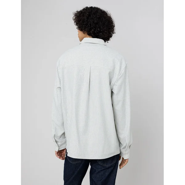 Chemise rayée flanelle Naturel