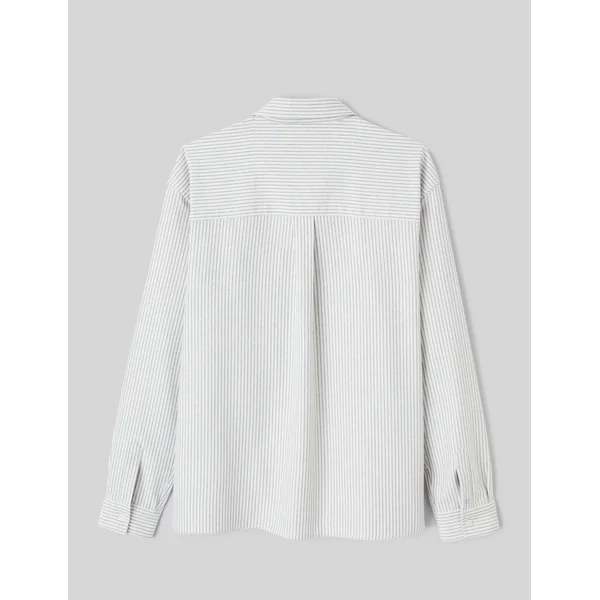 Chemise rayée flanelle Naturel