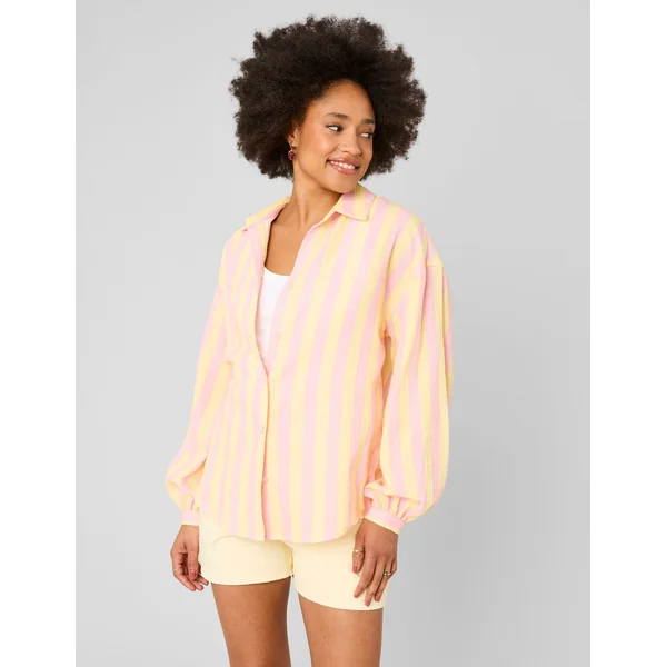 Chemise rayée Jaune