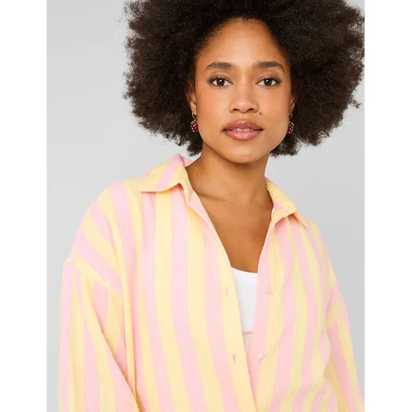 Chemise rayée Jaune