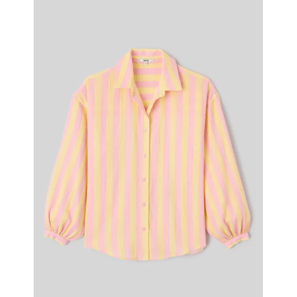 Chemise rayée Jaune