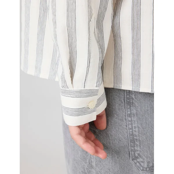 Chemise rayée Naturel