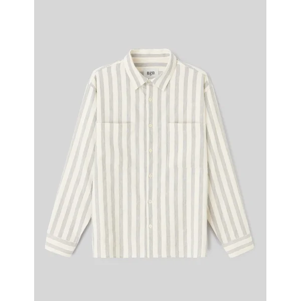 Chemise rayée Naturel