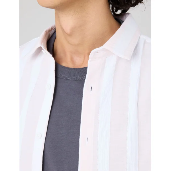 Chemise rayée Rose pâle