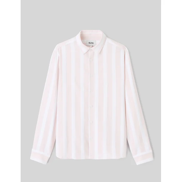 Chemise rayée Rose pâle