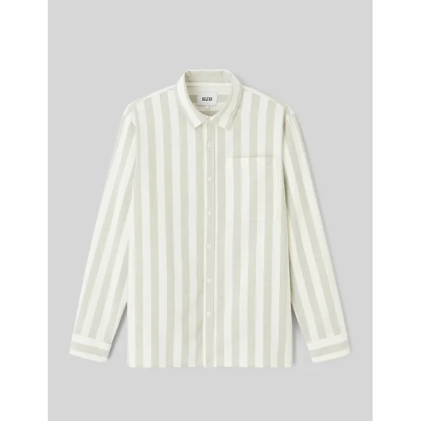 Chemise rayée vert