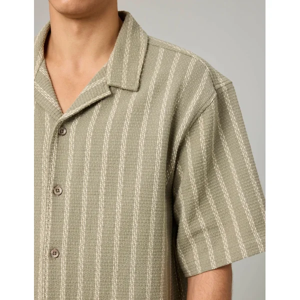 Chemise rayée vert