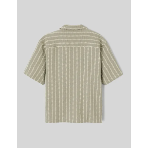 Chemise rayée vert