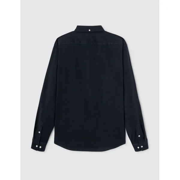 Chemise unie ajustée Bleu foncé