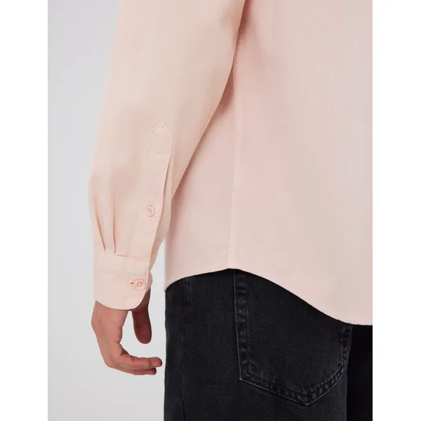 Chemise unie Rose pâle