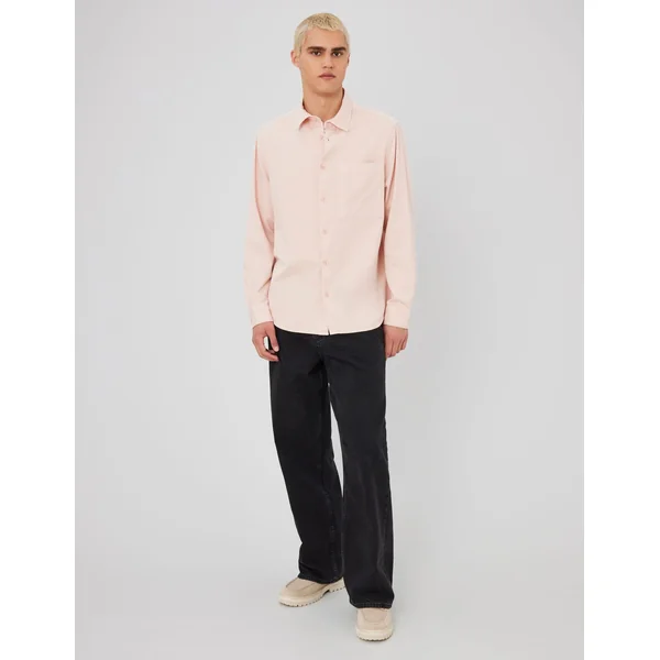 Chemise unie Rose pâle