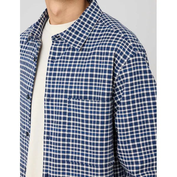 Chemise à carreaux Bleu foncé
