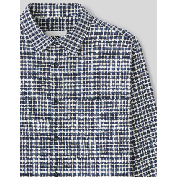 Chemise à carreaux Bleu foncé