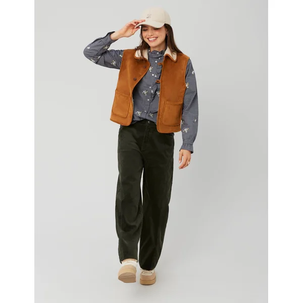 Chemise à carreaux brodée Multicolore