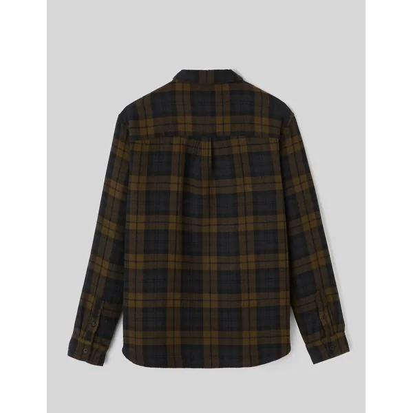 Chemise à carreaux en gaze de coton Blanc/ Ecru