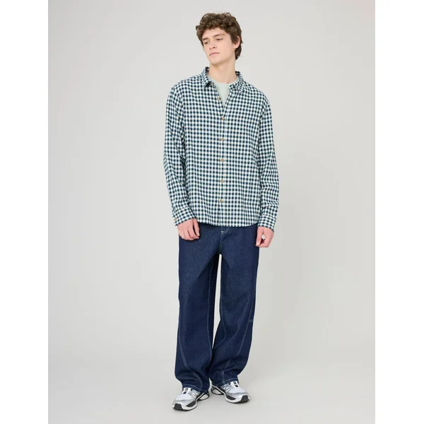 Chemise à carreaux Vert