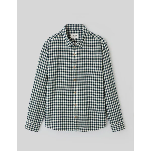 Chemise à carreaux Vert