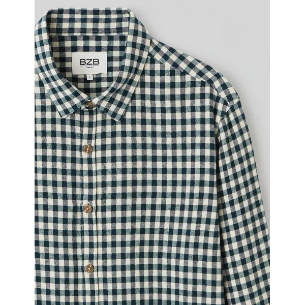 Chemise à carreaux Vert