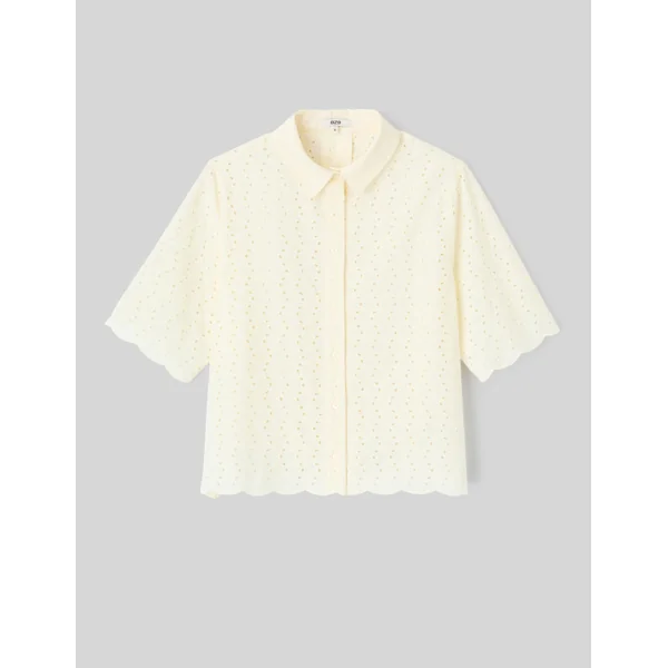 Chemisette en broderie anglaise Ecru