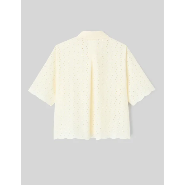 Chemisette en broderie anglaise Ecru