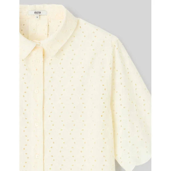Chemisette en broderie anglaise Ecru