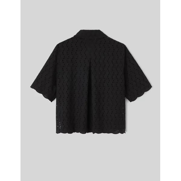 Chemisette en broderie anglaise Noir