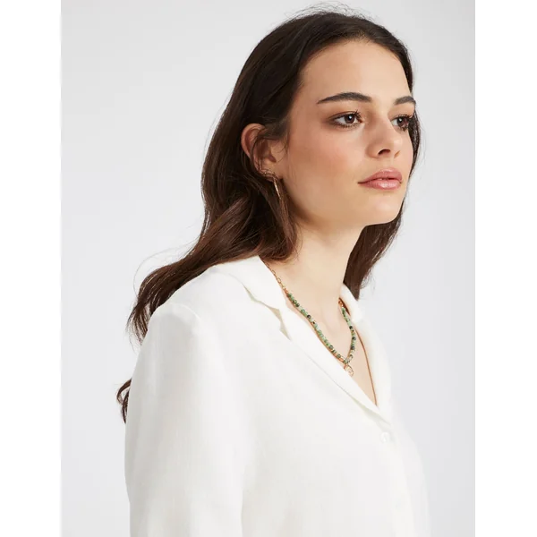 Chemisette unie Blanc écru
