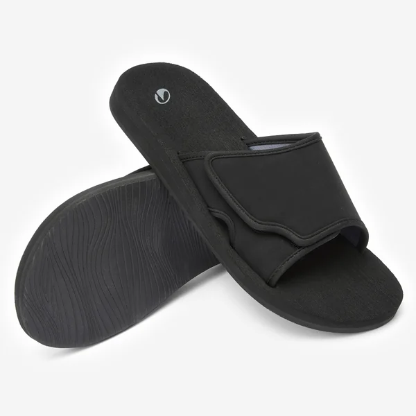 Claquettes homme, 590 noir