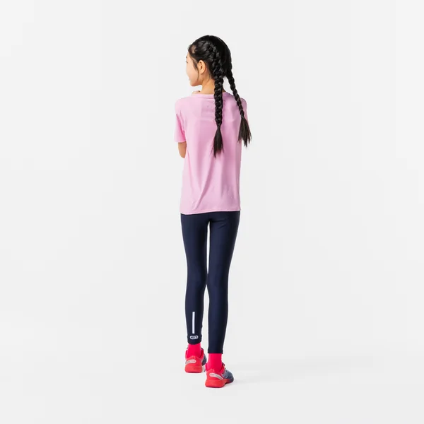 COLLANT DE RUNNING RESPIRANT ENFANT - KIPRUN DRY BLEU MARINE