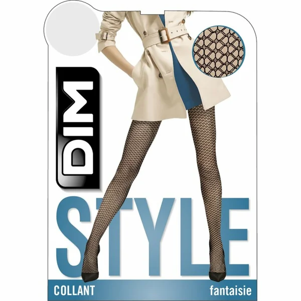 Collant fantaisie Brise-soleil femme Dim - Noir Dim