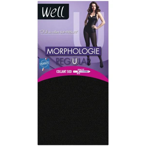 Collant opaque Well MORPHOLOGIE 50D chocolat marron Well
